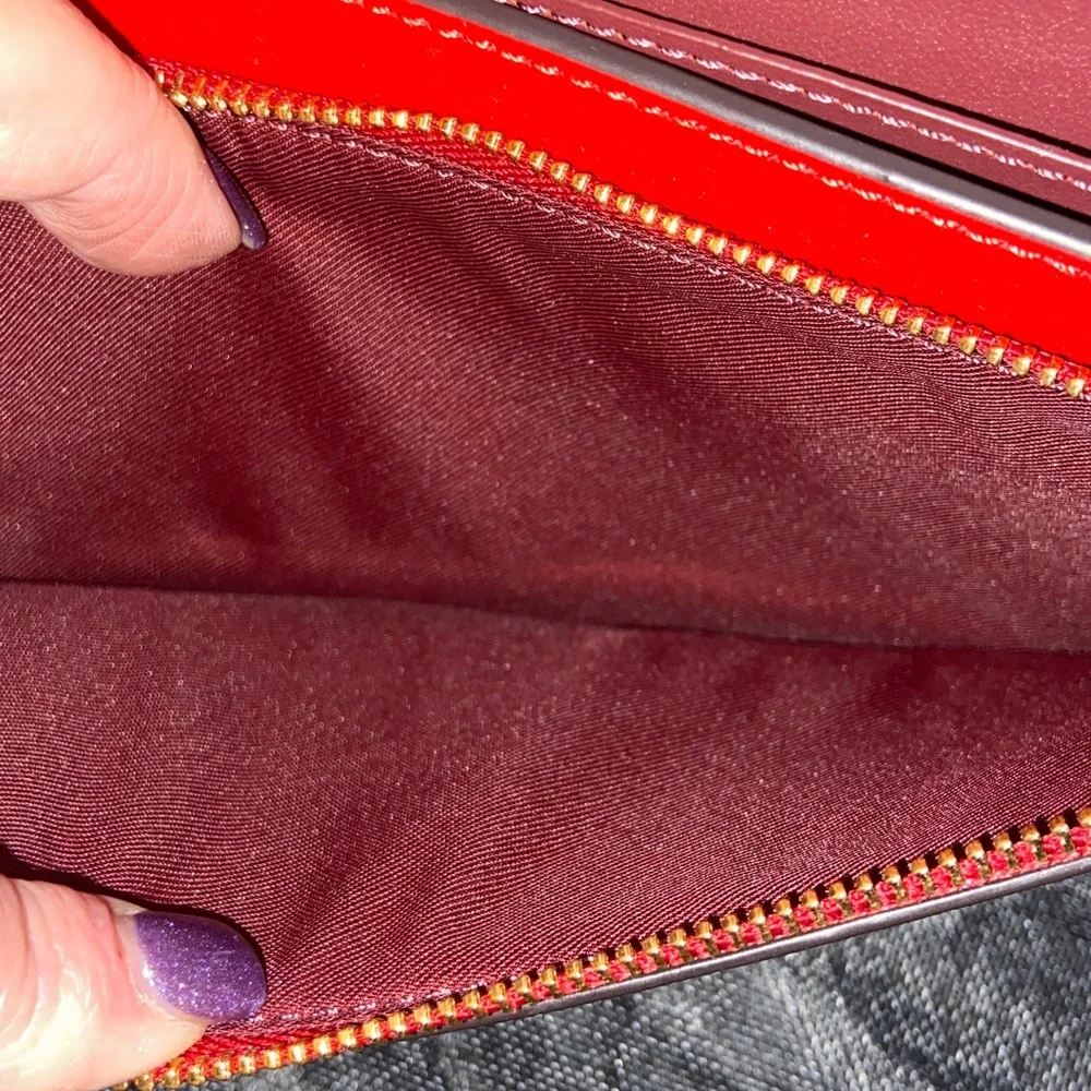 Coach Anna Foldover Crossbody Clutch EUC like new! - Picture 7 of 11